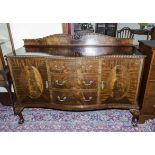 A mahogany sideboard.