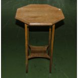 An oak table.