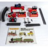 Hornby Railways engine, rolling stock and tracks etc.