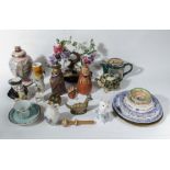 A collection of assorted pottery items