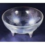 A Lalique bowl 'LYS' 1924 signed.