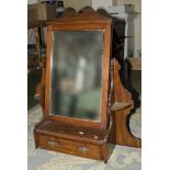 A mahogany dressing mirror