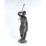 A bronze figure of a classical lady