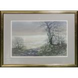 Alwyn Crawshaw - Framed watercolour depicting a rural scene35.5 x 53.5cm