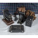 Four vintage cameras
