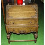 An oak bureau