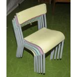 Five child's vintage chairs