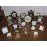 A collection of assorted clocks