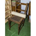 An oak kitchen chair