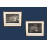 Two framed plates published by R Dodd & F Jukes entitled 'A Storm is Coming On' and 'The Storm