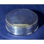 A Walker & Hall silver trinket box