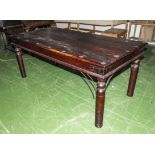 A 20th century hardwood dining table