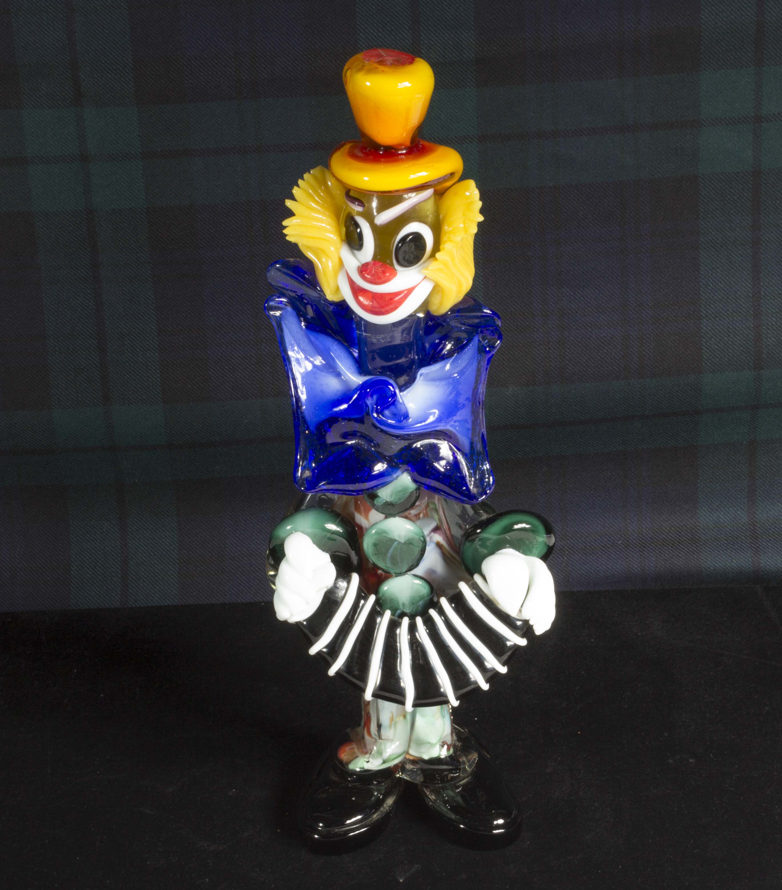 A large Murano glass clown