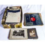 A box containing Royal memorabilia and records