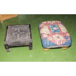 Two small foot stools