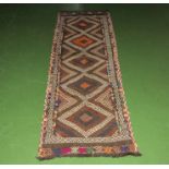 A Suzni Kilim runner 187 x 58cm