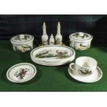 A collection of Portmeirion table ware