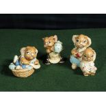 Three Pendelfin Bunny figures Trove, Dandy and one other