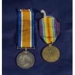 A WWI British War medal assigned to Pte. A D Simpson Liverpool R together with a WWI Victory medal