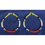 Two beaded Zulu necklaces