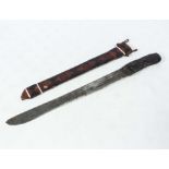 Tuareg sword with native forged blade with 3 fullers each side