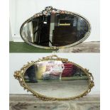 Two decorative wall mirrors