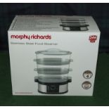 Morphy Richards stainless steel food steamer, as new