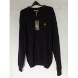 A Lyle & Scott crew neck sweater, large