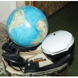 A Globe lamp, omelette maker, hoover portapower and a camera