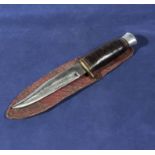 Boy Scout sheath knife with leather handle collectable item