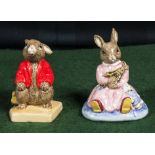 Royal Doulton Bunnikins Little Sleepy Head and Polly