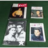 A collection of Elvis Presley magazines