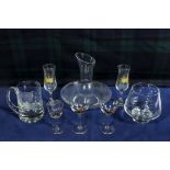 A selection of glassware