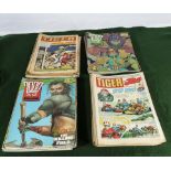 85 Tiger and 200AD comic books 1969/88