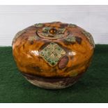 Han dynasty style (206bc 220 ad) glazed lidded bowl
