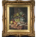 Charles Thomas Bale (1849-1925) Gilt framed oil on canvas of a still life, signed, image size 29cm