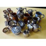 A collection of silver plated items