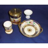 Three pieces of Noritake china and one other