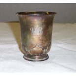 A silver Christening cup