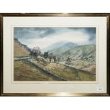 A framed watercolour entitled Ulcat Row, Matterdale signed Angeline Bell