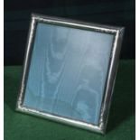 A silver photograph frame