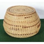 Hand woven snake charmer's basket from Morocco