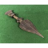 An African wooden handled dagger.