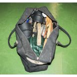 A bag containing assorted tools