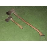 A small axe together with a splitting axe