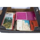 A box containing maps