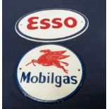 Esso and Mobil plaques