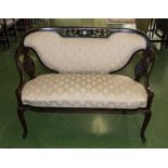 An Edwardian two seater couch