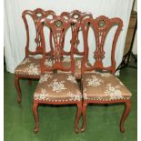 Four dining chairs