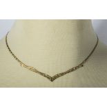 A 9ct gold necklace